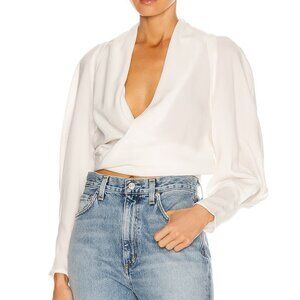 IRO Gasco Top White Blouse Size XS NWT